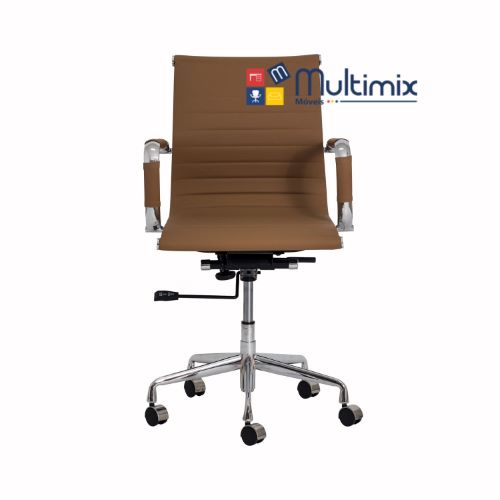 Cadeira Skylux Esteirinha Diretor - Base Giratória Cromada - Oferta