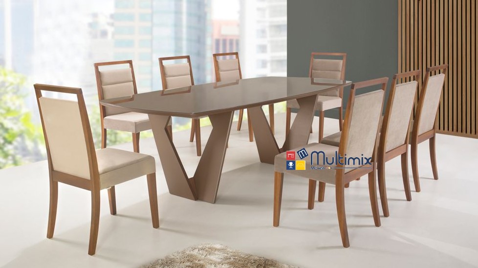 Mesa de Jantar Charlotte - 1,90m x 1,10m x 0,75m