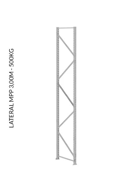 Mini Porta Pallet Módulo Inicial 3,00 X 1,20 X 0,80 - 500 Kg Por Nível