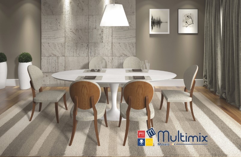 Mesa de Jantar Saarinen - modelo OVAL com 1,90 m x 1,10 m