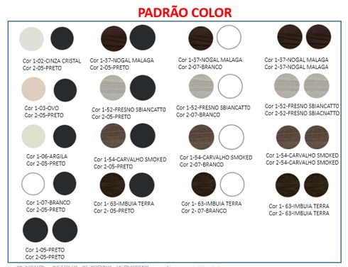 Armário Baixo Fechado Secretária - 80cm x 46,5cm | Linha Prima Impact 40mm