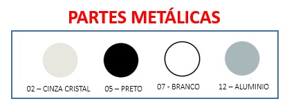 Armário Combo Porta Lado Esquerdo com 4 Gavetas 90 x 50 | Linha Prima Impact 40mm