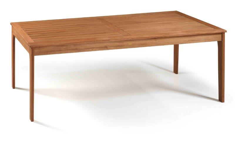 Mesa Churrasqueira Gourmet para Área Externa Retangular 0,86 cm X 2,50 m - Madeira Eucalipto, Acabamento Stain Jatobá - Espaço Casa e Jardim 