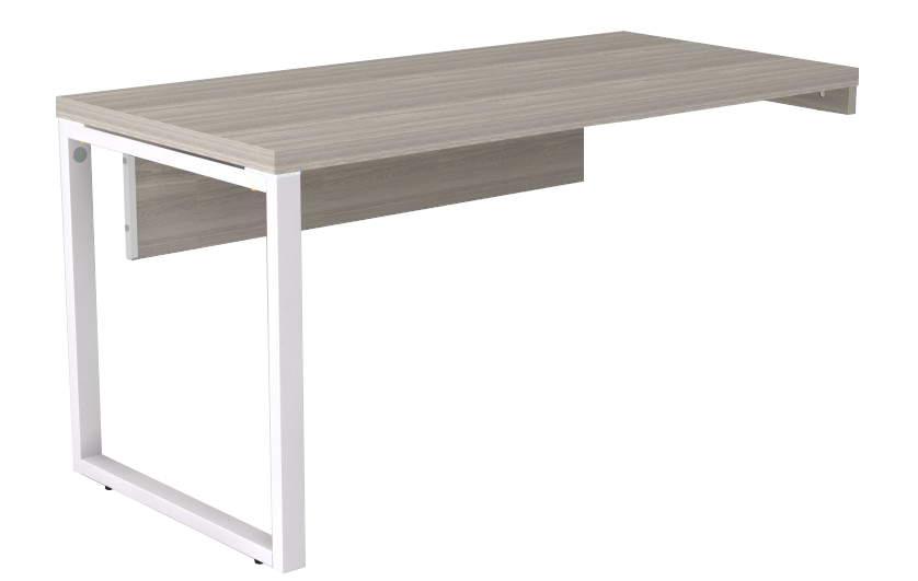 Mesa Diretiva Pé Quadrado Para Gaveteiro Lado Direito 150 X 70 | Linha Prima ARQ 40mm