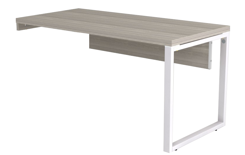 Mesa Diretiva Pé Quadrado Para Gaveteiro Lado Esquerdo 170 x 70 | Linha Prima ARQ 40mm